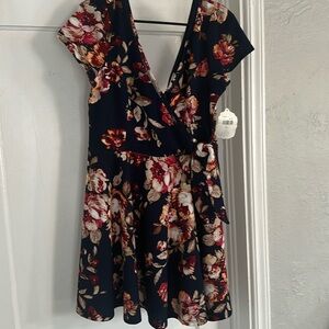 Altar’d State Navy Floral Dress